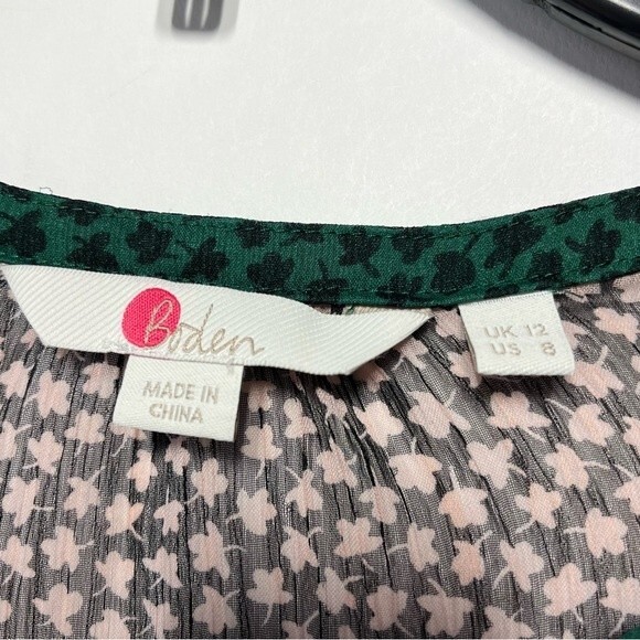 Boden Talise Sheer Tunic Top in Milkshake Petal 8 - Picture 10 of 12